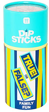 Talking Tables Dipsticks True or False Quizspiel für Kinder und Erwachsene | Fragen für die ganze Familie, Geschenk, Stockfüller