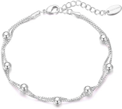 Philip Jones Silver Plated Ball Bracelet