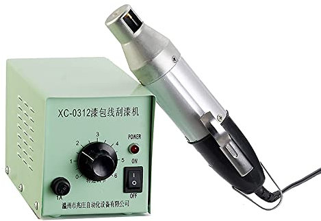 LeTkingok Pelador Eléctrico De Alambre Esmaltado 220V, Pelador De Alambre Barnizado Pelador De Alambre De Cobre Esmaltado 30w 0.3-2.0mm De Diámetro