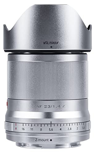 VILTROX 23mm f/1.4 F1.4 Objektiv für Nikon Z Mount Kameras Autofokus APS-C Weitwinkel Prime Objektiv mit Großer Blende und STM Motor für Nikon Z-Mount Kamera Z5 Z50 Z6 Z6II Z7 Z7II