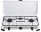 ELETTROFERROITALIA Minerva 3 - Fornello a Gas 3 Fuochi, Acciaio smaltato, Potenza 2.9Kw, 59.5 x 33.5 x 11 cm (BIANCO)