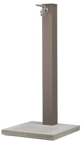 Fontana da Giardino con Rubinetto e Base in Cemento Belfer 42/QBM Tortora