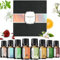 LOPHE Set di Olio Essenziale, 8 x 10 ML Oli Essenziali di Aromaterapia, Oli Essenziali per Diffusori, per Massaggi, Relax-Oceano, Gelsomino, Giglio, Menta, Rosa, Arancia, Camelia Bianca, Fresia