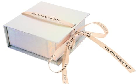 MAGICLULU Edle Magnetbox Box Papierbox Zur Aufbewahrung Verpacken Von Dekorationen Silber