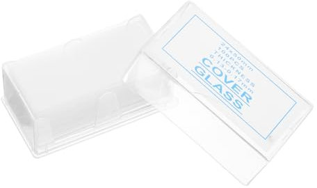 TOKIDNY 100stücke Mikroskopobjektträger Aus Glas Für Labor Für Wasserproben Und Probenuntersuchung Mit Glatten Kanten Und Box Zur Aufbewahrung