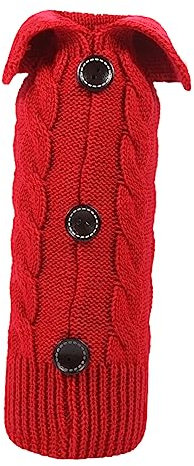 WATIIFUFU Rotes Flaschencover Für Rotwein Weihnachtlicher Strickbezug Flexibel Tragbar Festliche Dekoration Für Zuhause Restaurant Party