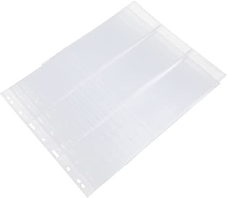 VILLCASE 10stücke Teiliges Papiergeld Sammelalbum Einlegeblätter Kartenhüllen Vielseitig Doppelseitig Für Fotos Postkarten Und Euro Scheine Sammler Zubehör