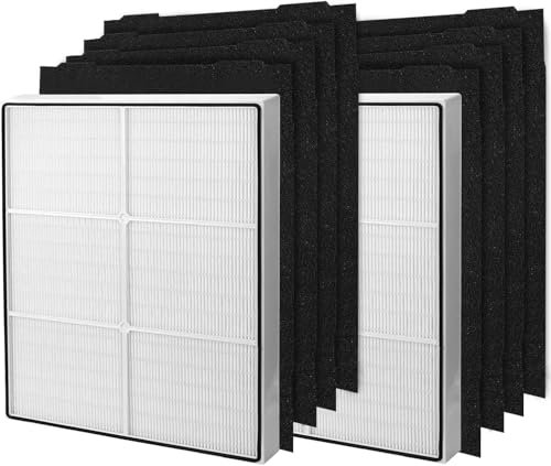 CHAMONNY AP510 & AP450 Filter Replacement, Compatible with Whirlpool Whispure 1183054K 8171434K AP450 AP510 AP300 AP350 WP500 WP1000 Air Purifier (2 HEPA Filter +8 Pre-filter)