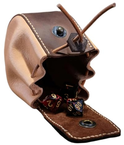 Würfeltasche – Kunstleder-Würfel-Aufbewahrungskoffer | tragbare Tragetasche, Kordelzug, Leder, Würfeltasche, Aufbewahrungstasche, Würfeltasche, Unterhaltung, Würfel, Kordelzug, Würfel nicht im