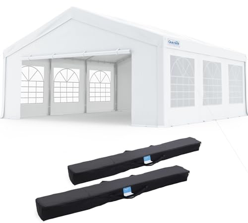 Quictent Party Tent Heavy Duty Outdoor Canopy Tent Wedding Event Shelter BBQ Wedding Tents for Parties with Storage Bags (20'x20')