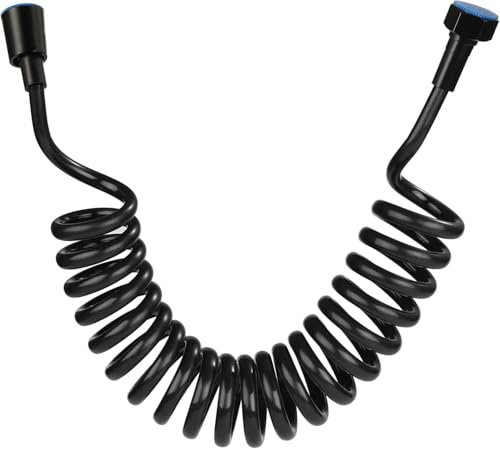 Manguera de Ducha Extensible de 3 Metros, Tubo Flexible de ABS para Baño, Compatible con Bidet y Pistola Rociadora, Instalación Sin Herramientas, Duradera y Resistente, Color Negro