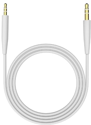 3.5mm to 2.5mm Aux Cable Cord Compatible with Bose 700 QuietComfort Ultra QC45 QC35II QC35 QC25 Noise Cancelling Headphones, JBL E45BT E55BT E65BTNC Bluetooth Earphone Audio Replacement Wire (White)