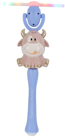 Gatuida Bâton Lumineux Musical Girouette Rotative pour Garçon Fille Jouet Extérieur Plastique Décor Féerique pour Fille Et Garçon