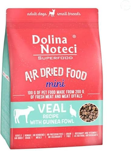 Dolina Noteci Superfood Complete Wild Dog Food Various Flavours (1kg, Veal & Guinea Fowl (Mini))