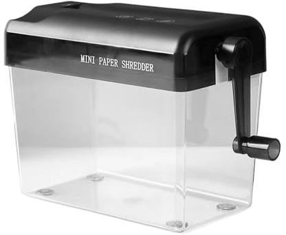 Small Paper Shredder | Portable Small Credit Card Desk Shredder,Compact Shredding Machine Office Supplies for Adults Students Teacher School Classroom Bills Receipts Mail