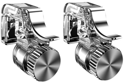 TOPBATHY Controller di Gioco Mobile Rs con Grilletto Sensibile e Pad Antiscivolo in Silicone Accessorio Gaming Pratico e Trasparente per Smartphone Facile da Installare e Proteggere