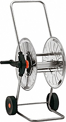 Schlauchwagen aus Metall- Verbindungselemente aus Kunststoff Schlauchabgang 3-4''