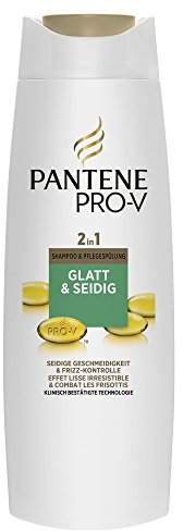 Pantene Pro-V 2 in 1 Glatt und Seidig Shampoo, 2er Pack (2 x 500 ml)