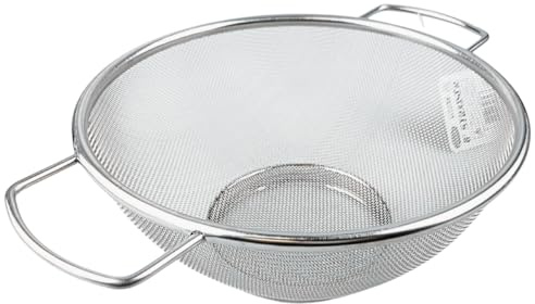 KITCHEN DIVA Fine Mesh Kitchen Strainer | Stainless Steel | 7 Top Diameter | 3 Height | Versatile Usage | Ergonomic Handles | Ideal for Straining, Draining, Steaming