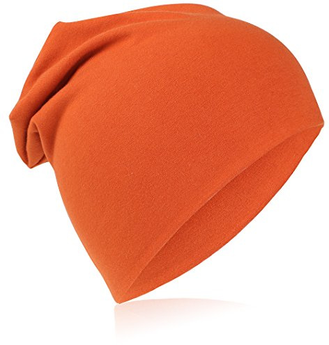 Miobo Slouch mössa för barn, bomull, enfärgad orange-48