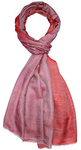 Lorenzo Cana Herren Wendeschal Schal Schaltuch 100% Kaschmir leicht kuschelweich Kaschmirschal Kaschmirtuch Double Face zweifarbig Rottöne 7853811