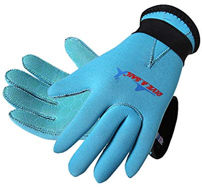Antcher Guanti da muta per bambini in neoprene, 3 mm, per nuoto, immersioni, surf, sport acquatici, antiscivolo, caldi guanti per ragazzi e ragazze