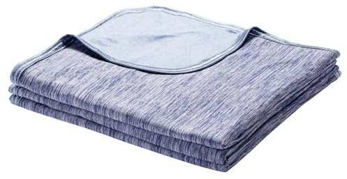 Luxear Cooling Blanket for Summer, Throw Blanket With Arc-Chill 3.0 Technology Keep Cool For Sofa Bed, Comfort Soft Nap Blanket Fabric Breathable Adult Baby Children Pet Dog, 130 x 170 Cm, Blue