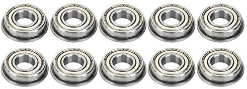 F6900ZZ 10 x 22 x 6 mm Cuscinetto a sfere a gola profonda, 10 pezzi Piastra in acciaio ad alta velocità con guarnizione a doppia faccia Cuscinetto flangiato canaletta