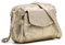PIECES Pcnaina Leather Cross Body FC Noos, Sac à bandoulière Femme, Couleur doré/Neige, Einheitsgröße