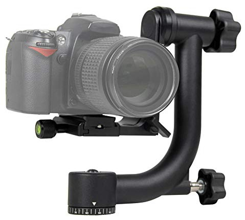 Kamera Stabilisator 360° Schwenkbar Handstabilisator mit Schnellwechselplatte 1/4 3/8 Zoll Schraube, Legierung Video Stabilizer Halter für DSLR Camcorder DV bis zu 20kg