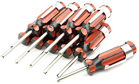 Felgenfactory 10x Ventilausdreher Rot Schwarz 9,5cm Ventil Einsatz Kern Werkzeug Ausdreher Autoreifen Reparatur