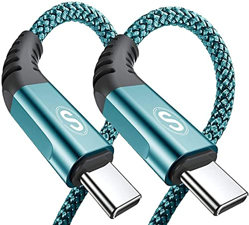 sweguard USB C Kabel 3.1A [2Stück 1m] Schnellladung,Ladekabel USB C Nylon Type C Kabel für Samsung Galaxy S25 S24 S23 S22 S21 S20 Plus/Ultra/FE,iPhone 16 15 Pro Max,Note20,A72 A71 A52 A51 A50,M31 M30s