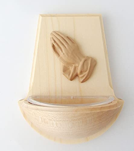 Weihkessel Ahorn mit betenden Hände ca. 11x9 cm