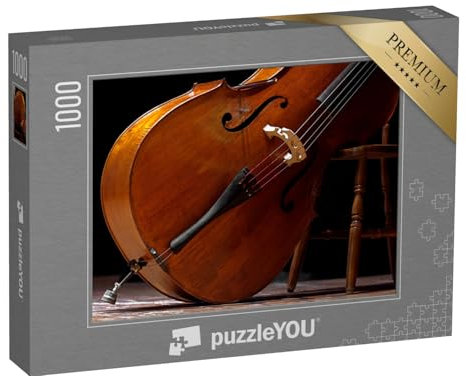 puzzleYOU: Puzzle 1000 Teile „Nahaufnahme: EIN Kontrabass“ – aus der Puzzle-Kollektion Musik, Menschen