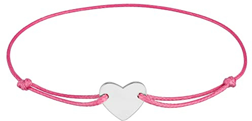 StarAppeal Herz Freundschafts Armband, Herz Armband in Silber und Gold, Größenverstellbar, Makramee Band für Frauen & Mädchen, Handmade