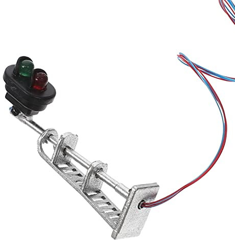 Happyyami Modellbahn Lichter Pflanzenschilder Mini Spielzeug Eisenbahn Spielzeug Bürotisch Deko Ampel Scale Zug Zubehör Mini- Schreibtischdeko Züge Metall Anlage Kind Modell Licht