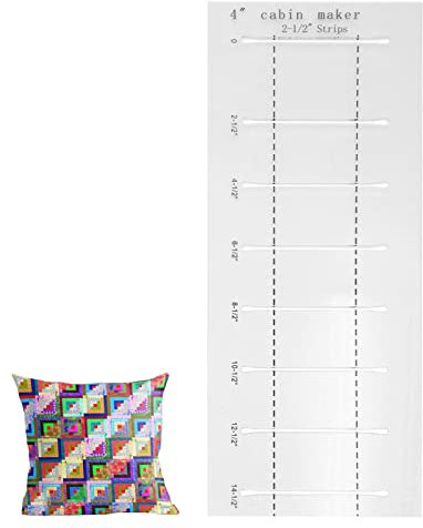 Règle de finition cabine - Outil de garniture réutilisable pour cabanes en rondins | Réglures de matelassage Règle Modèle de règle Patchwork Outils de Couture Delr