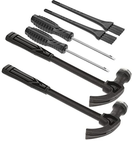 KOMBIUDA 2 Sets kids digging tools dinosaur digging chisel kids toy tools dinosaur kit excavation kit small toys Metal child plastic hammer puzzle