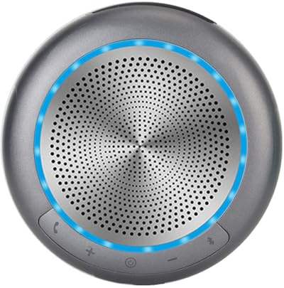 Drahtloses Konferenzmikrofon, 360 Grad Omnidirektionale Rauschunterdrückung, Vollduplex USB Desktop Mikrofon mit Bluetooth 5.0, für Windows, OS X, für Android, für Linux