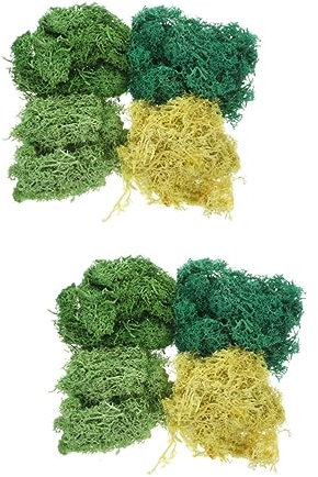COHEALI Trocken Topfpflanzen 8 Packungen es Moos Terrarium Glasbehälter Künstliche Pflanzen Kunstpflanzen Getrocknete Dekoration Ewige Trockenmoos-Dekoration Getrocknetes Moos