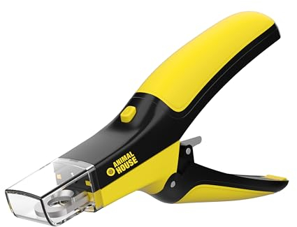 Animal House Precision PRO: Nagelknipser mit LED-Beleuchtung und fortschrittlichem Sicherheitssystem, mit integrierter Vergrößerungslinse – präziser und sicherer Schnitt für Hunde und Katzen