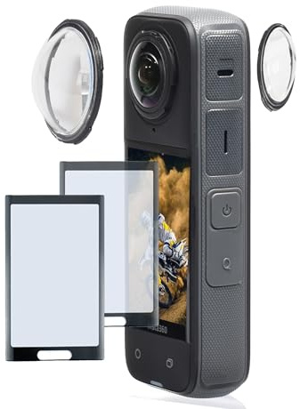 Fotoleey Objektivschutz für Insta360 X4 with screen protector
