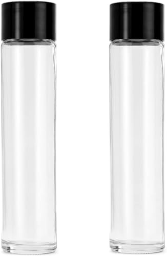 Swan Bottiglia modello Kefass in Vetro forma a tubo con tappo a vite 500 ML Confezione da 2 Bottiglie