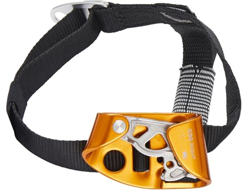 SOB Ascensore Piede Alluminio per Arrampicata Attrezzature da Alpinismo (Destro Giallo)