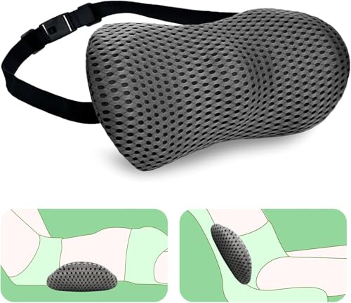 Sonhomay Cuscino di supporto lombare ergonomico in memory foam, cuscino di supporto lombare, per letti e sedili auto
