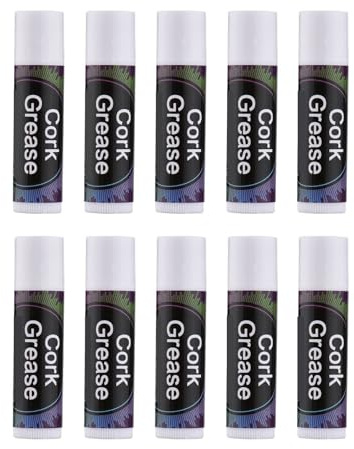 Grasa de Corcho para Clarinete, Grasa de Corcho para Clarinete Grasa de Corcho de 2,5 X 0,7 X 0,7 Pulgadas para Saxofón con 10 Tubos de Grasa de Corcho para Instrumentos de