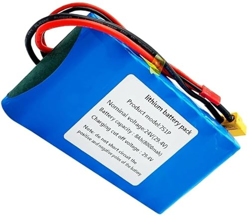 Bicicleta Eléctrica 24V 29.4V 8Ah,Batería De Litio De 24V Ebike PVC Impermeable Batería De Alta Potencia para Motor De 150W 200W 350W 400W 500W con Cargador 29.4V 8Ah