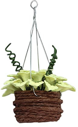 COSMEVIVI Mini Bonsai Model Yellow Maple Resin Ornaments Decorative Artificial Wall Ornaments Outdoor