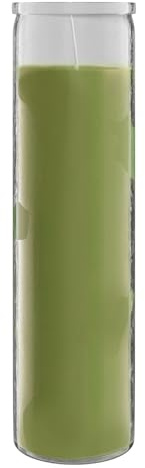 Simply Soson 2x8 Green Prayer Candle Glass Jar Sage 90Hr