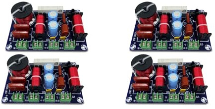 Booso 4 Uds 3 Vías 250W 850/5200Hz Divisor de Frecuencia DIY Altavoz Filtro Circuito Agudos Graves Medios HiFi Estéreo Audio Crossover